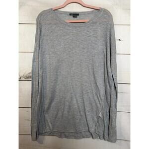 Vince Sweater M Part Linen Blue/Gray Lightweight Designer